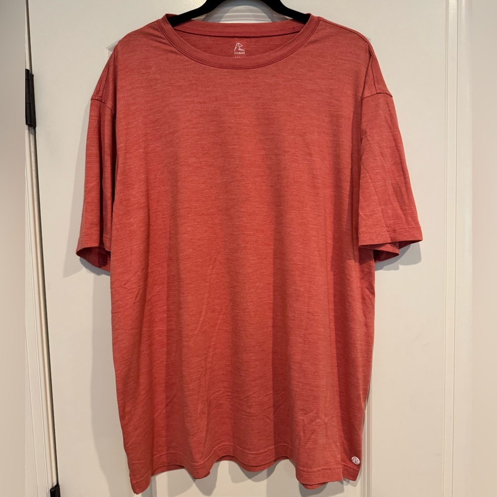 EUC Rhoback Tailwind Performance T - XXL - Heather Sorbet Red
